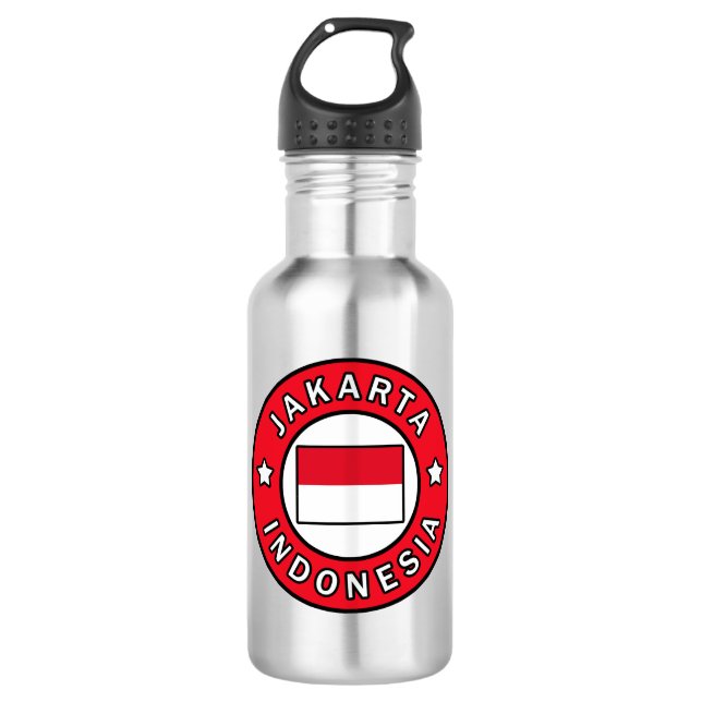 Jakarta Indonesia 532 Ml Water Bottle (Front)