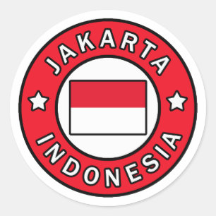 Jakarta Indonesia Classic Round Sticker