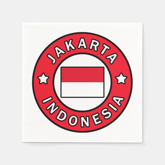 Jakarta Indonesia Napkin (Front)