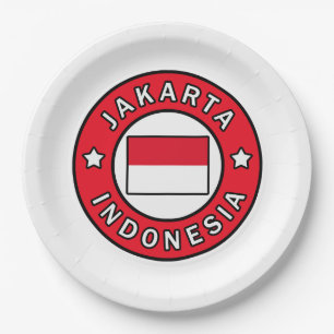 Jakarta Indonesia Paper Plate