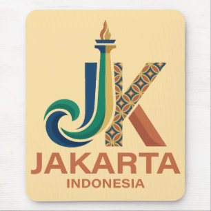 Jakarta Indonesia Southeast Asia Mouse Pad
