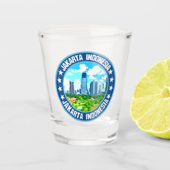 Jakarta                                            shot glass (Front)