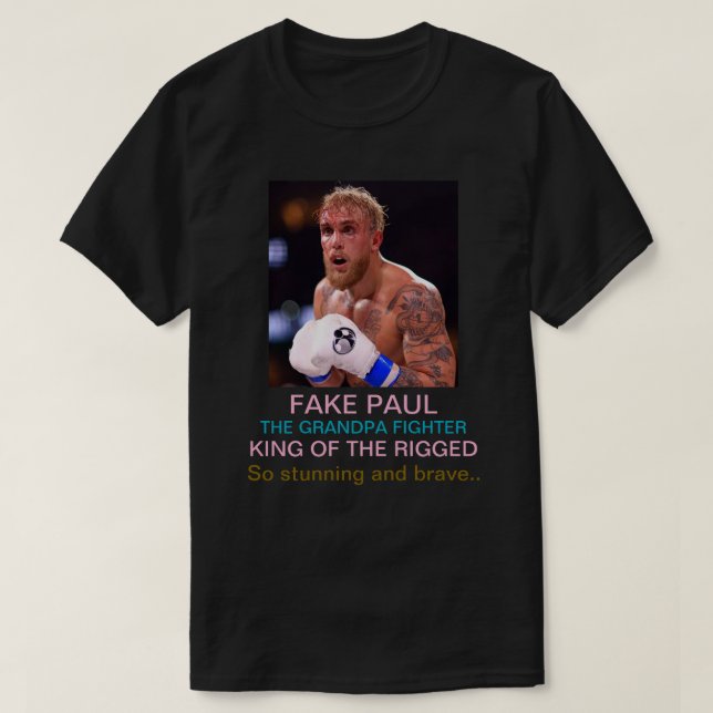 Jake Paul The grandpa fighter T-Shirt (Design Front)
