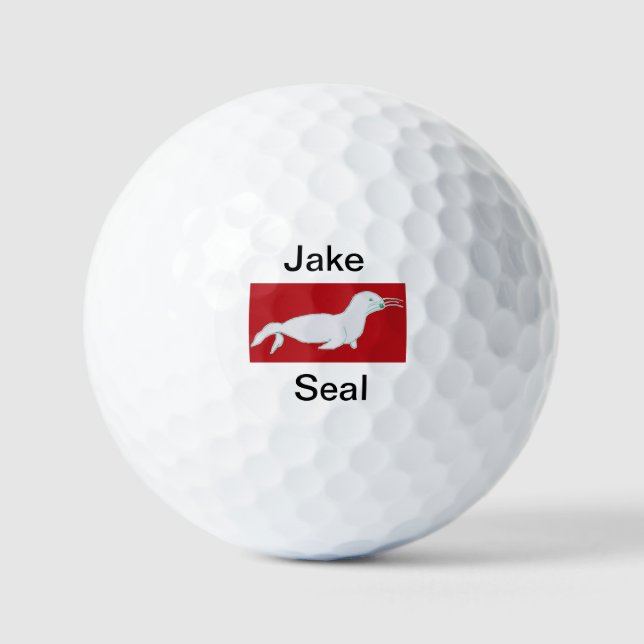 Jake Seal Golf Balls (Front)