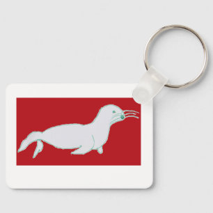 Jake Seal Metal Keyring