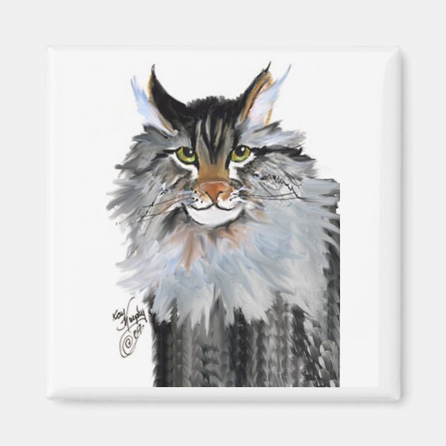 Jake the maine coon magnet (Front)