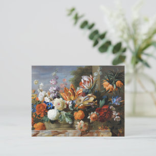 Jakob Bogdani Tulips Peonies and other Flowers Postcard