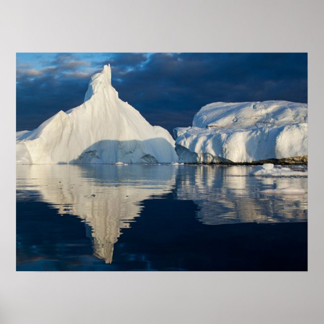 Jakobshavn Glacier Disko Bay Ilulissat, Greenland Poster (Front)