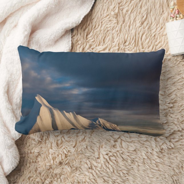 Jakobshavn Isfjord Greenland Lumbar Cushion (Blanket)