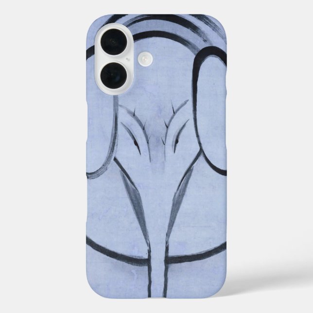 Jakuchu Elephant iPhone Case – Japanese Art Design (Back)