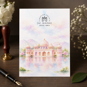Jal Mahal Jaipur, India Beautiful Palace Travel Holiday Postcard