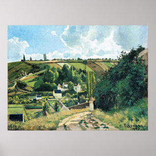 Jalais Hill, Pontoise, famous painting, Poster