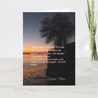 Jalaluddin Rumi -about inner bond Card