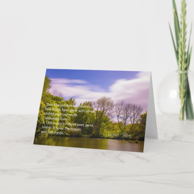 Jalaluddin Rumi - Unfold your own myth Card (Front)