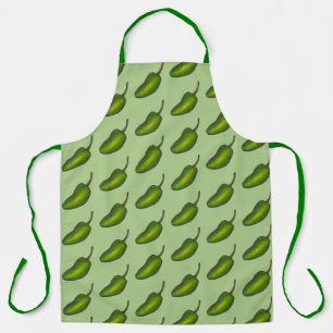 Jalapeno Jalapeño Green Hot Pepper Garden Veggies Apron