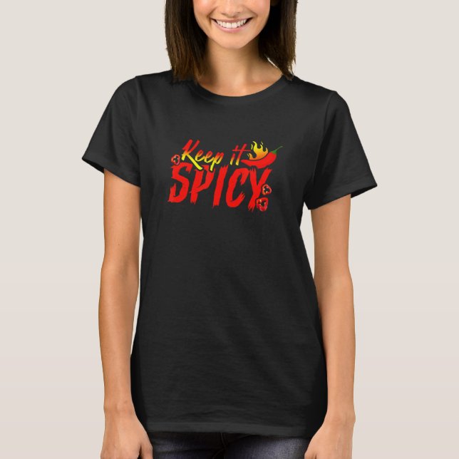 Jalapeno Keep It Spicy Mexican Chili Cinco De Mayo T-Shirt (Front)