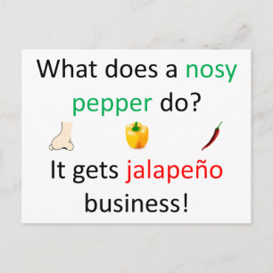 Jalapeño redone postcard
