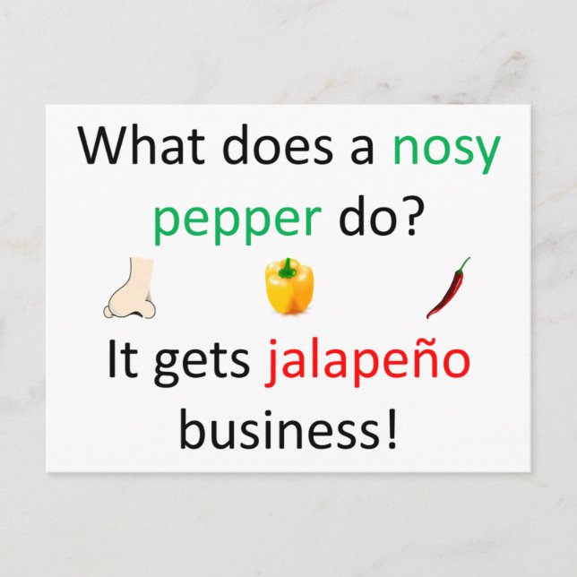 Jalapeño redone postcard (Front)