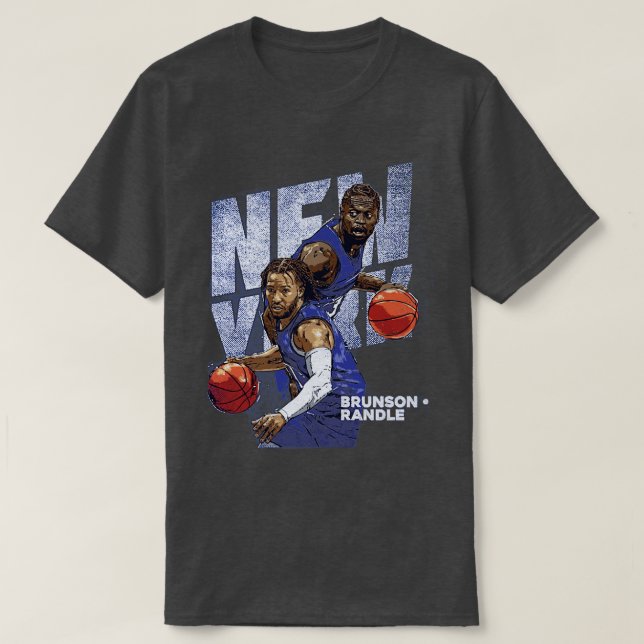 Jalen Brunson Julius Randle New York Duo 1 T-Shirt (Design Front)