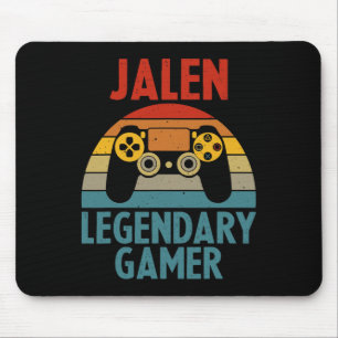 Jalen Gift Name Personalised Funny Gaming Geek Bir Mouse Pad