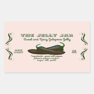 Jalepeno Jelly Home Canning Business Food Label