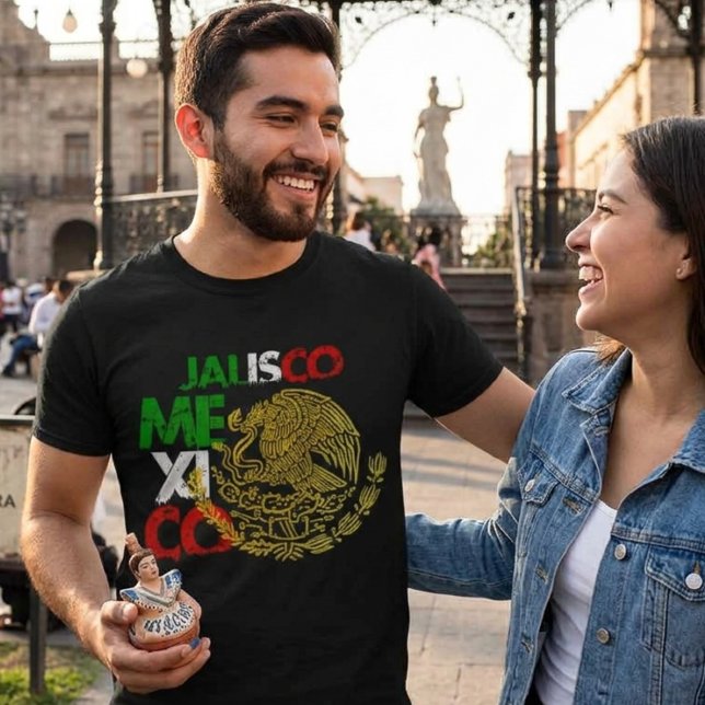 Jalisco Mexico Flag  T-Shirt (Jalisco Mexico Flag T-Shirt)