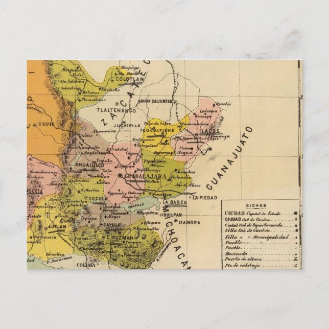 Jalisco, Mexico Postcard (Front)