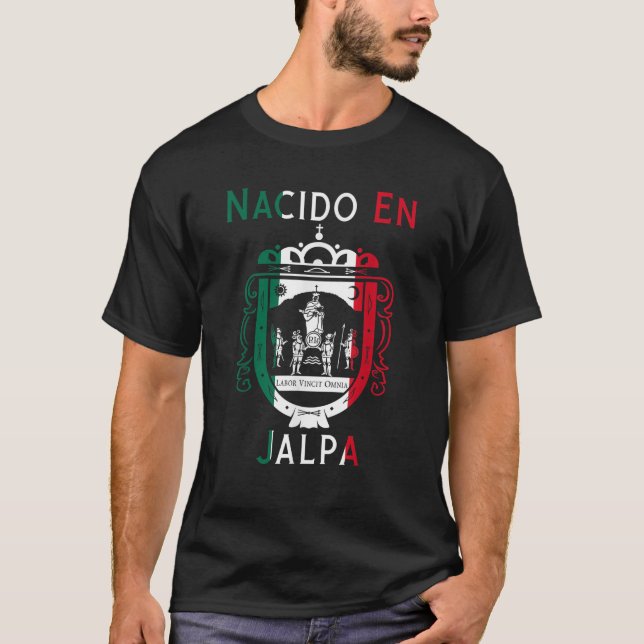 Jalpa Zacatecas Mexico Escudo Y Lema Arte Emblem M T-Shirt (Front)