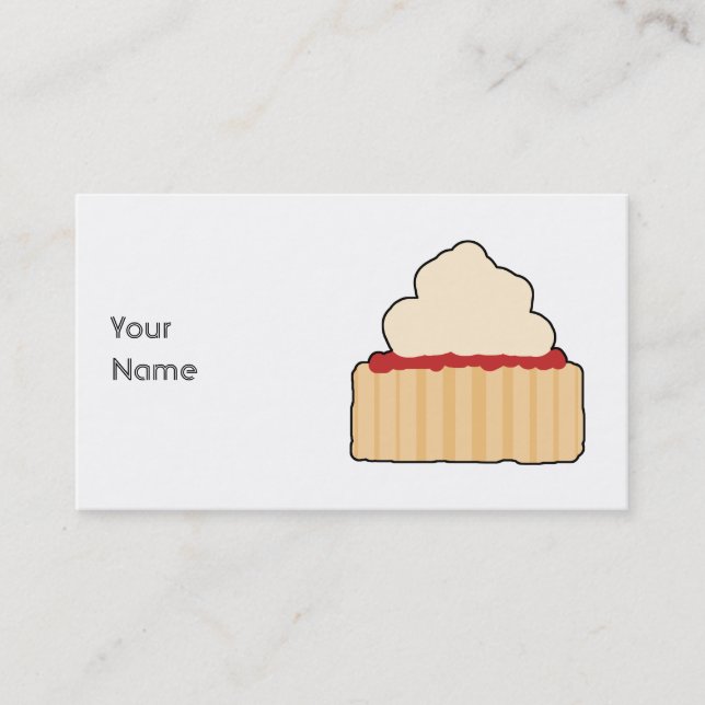 Jam and Cream Scone. Business Card (Front)