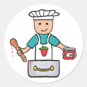 Jam and Preserve Making Classic Round Sticker