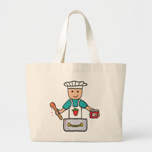 Jam and Preserve Making Large Tote Bag