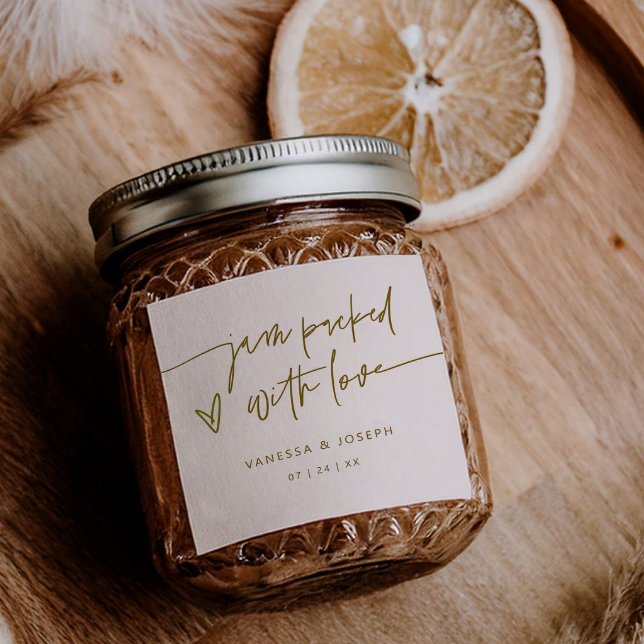 Jam Favour Wedding Product Label Business Sticker (Creator Uploaded)