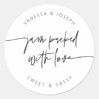 Jam Jar Label Wedding Favour Product Sticker G400