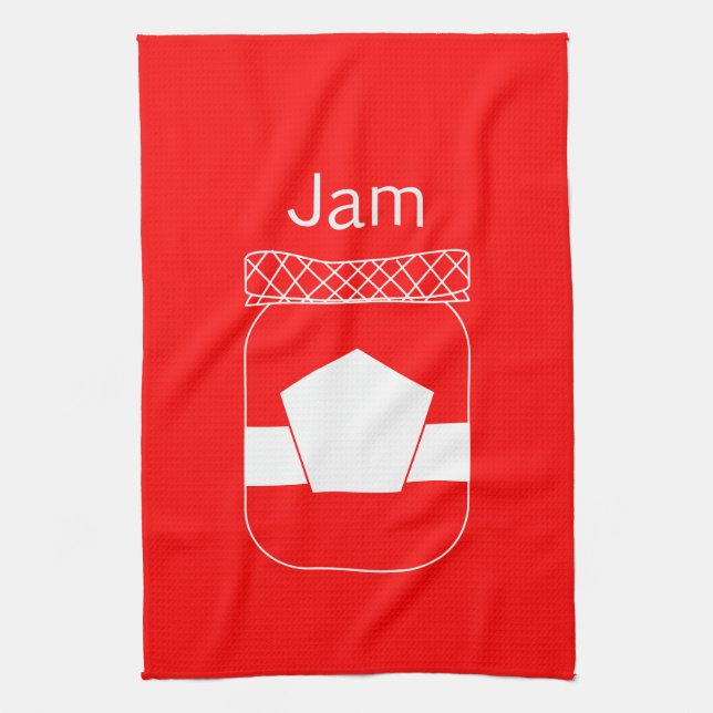 "Jam" Kitchen Tea Towel (Vertical)