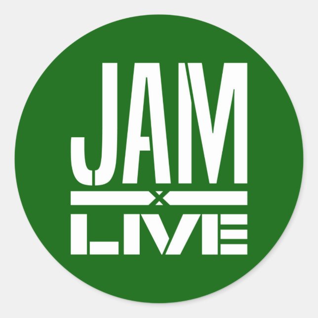 Jam Logo Sticker - Green (Front)