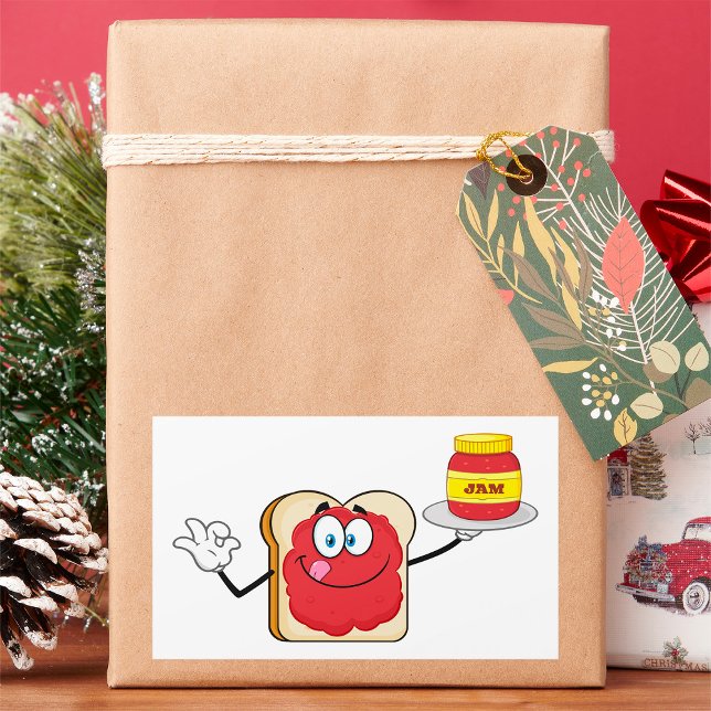 Jam On Toast Rectangular Sticker (Creator Uploaded)