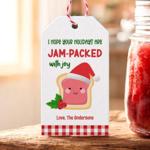 Jam-Packed with Joy Christmas Handmade Jam Gift Tags