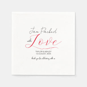Jam Packed with Love Wedding Napkin