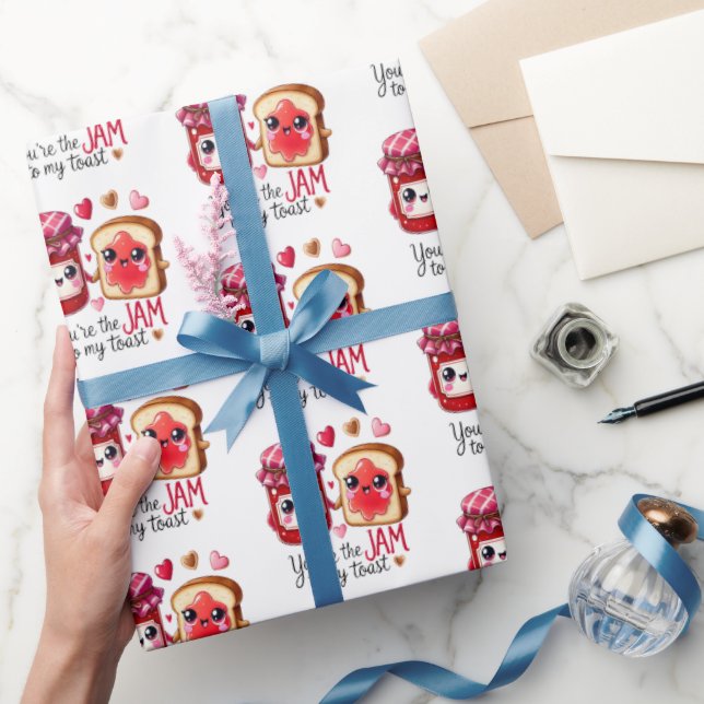 Jam To My Toast Love Gift Wrapping Paper (Gifting)
