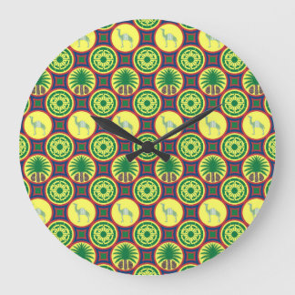 Jamahiri ® Libya | Africa Pattern Large Clock