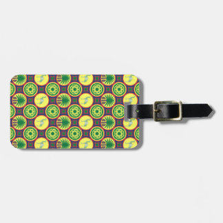 Jamahiri ® Libya | Africa Pattern Luggage Tag