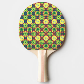 Jamahiri ® Libya | Africa Pattern Ping Pong Paddle