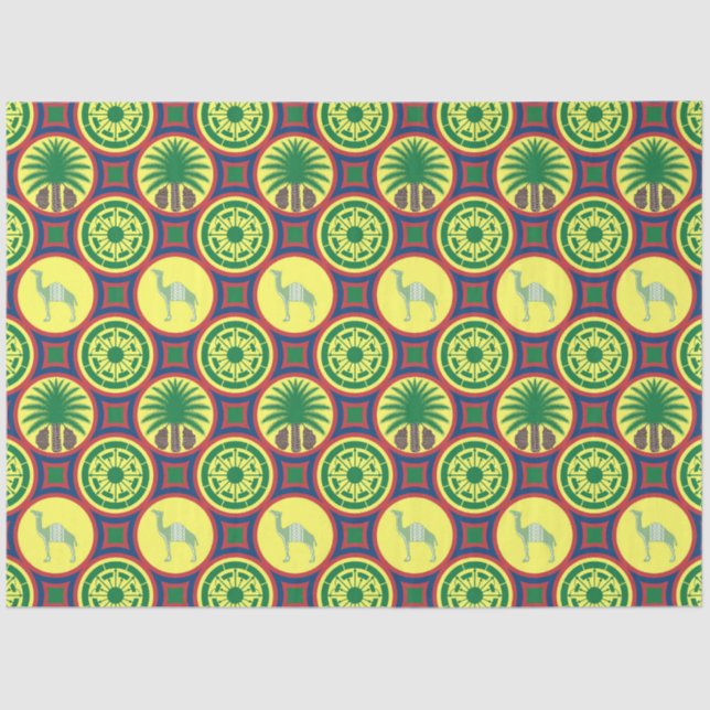 Jamahiri ® Libya | Africa Pattern Tissue Paper (Front)
