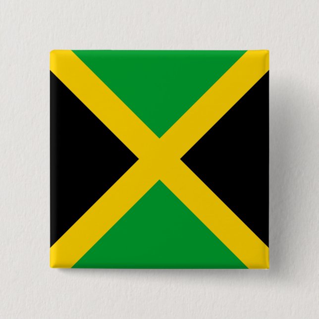 Jamaica 15 Cm Square Badge (Front)