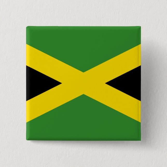 jamaica 15 cm square badge (Front)