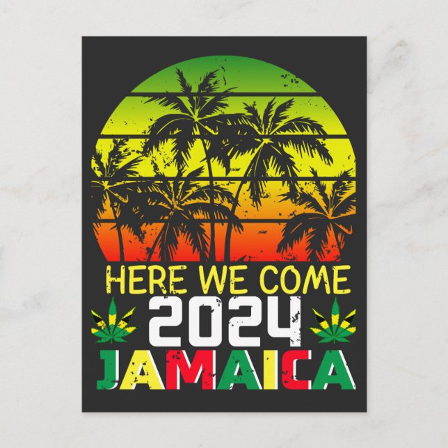 Jamaica 2024 Here We Come Postcard (Front)