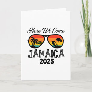 Jamaica 2025 Here We Come Matching Family Dream Va Card