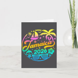 Jamaica 2026 Family Vacation Beach Matching Group  Card