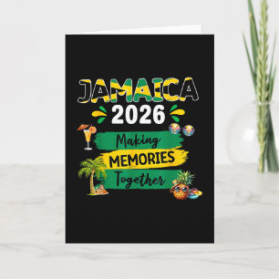 Jamaica 2026 Vacation Trip Matching Family Squad G Card