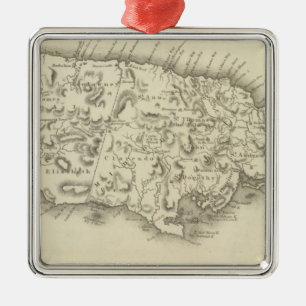 Jamaica 3 metal ornament